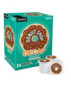 Donut Shop Single-Serve Coffee K-Cup, Decaffeinated, Carton Of 22