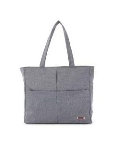 Swiss Mobility Womens Sterling Tote Bag With 15.6in Laptop Pocket, Gray