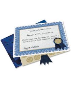Geographics Custom Print Award Certificates Kit - 60 lb - 11in x 8.50in - Inkjet, Laser Compatible - Blue25 / Pack