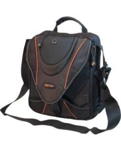 Mobile Edge 13.3in Mini Messenger Bag - Black with Orange Trim