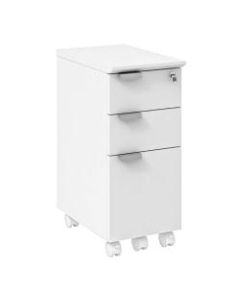 Safco Resi Mobile Pedestal, 26-9/16inH x 11-5/8inW x 19inD, White