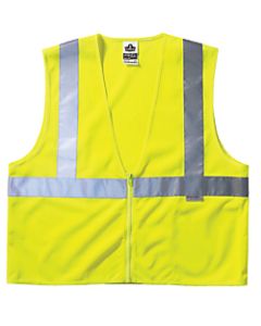 Ergodyne GloWear Safety Vest, Polyester Mesh, Type-R Class 2, 2X/3X, Lime, 8220Z