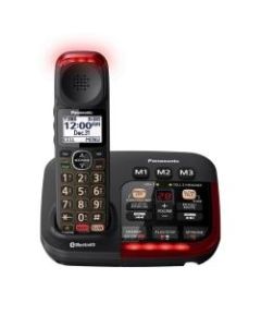 Panasonic Amplified Bluetooth Cordless Phone, Black, KX-TGM430B