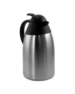 MegaChef 2-Liter Thermal Beverage Carafe, Silver