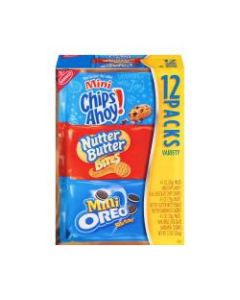 Nabisco Cookie Mini Variety Pack, 1 Oz, Box Of 12