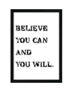PTM Images Framed Wall Art, Believe, 20 1/2inH x 14 1/2inW