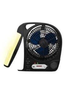 Technical Pro Adventure Series Rechargeable 8in Camping Fan, 13inH x 4 1/2inW x 12 1/2inD, Black