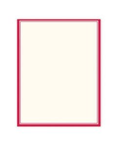 Gartner Studios Design Paper, 8 1/2in x 11in, 60 Lb, Red Border, Pack Of 100 Sheets