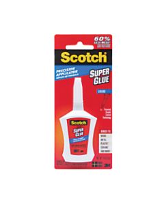 Scotch Super Glue With Precision Applicator, Liquid, 0.14 Oz.