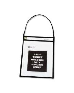 C-Line Stitched Shop Ticket Holders, 9in x 12in, Clear, Box Of 15