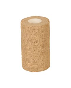 Medline Caring Non-Sterile Latex Self-Adherent Wraps, 1in x 5 Yd. Tan, Pack Of 30