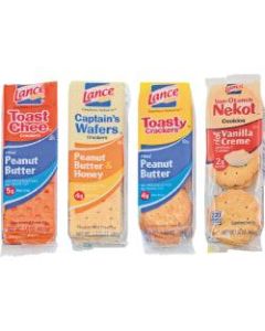 Lance Assorted Cookies And Crackers, 1.38 Oz, Box Of 24 Packs