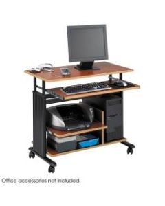 Safco Muv Adjustable Mini-Tower Workstation, Cherry