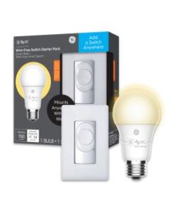 C by GE A19 Smart LED Bulb And Wire-Free Switch Set, 93125623