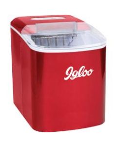Igloo ICEB26RR Automatic Portable Countertop Ice Maker Machine, Retro Red