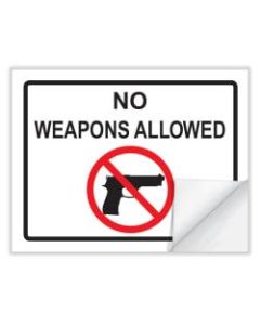 ComplyRight Weapons Law Cling Poster, English, 8 1/2in x 11in