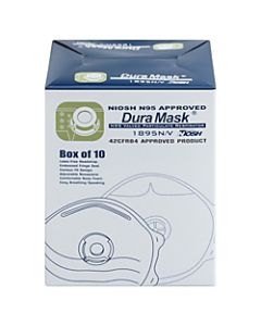 Impact Products N95 Approved Dust Respirator With Exhalation Valve, One Size, White, Case Of 10