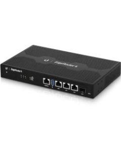 Ubiquiti Gigabit Router with SFP - 3 Ports - Management Port - 1 - Gigabit Ethernet - 1U - Rack-mountable - 1 Year