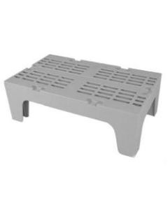 Cambro Plastic Dunnage Rack, 12inH x 30inW x 21inD, Gray