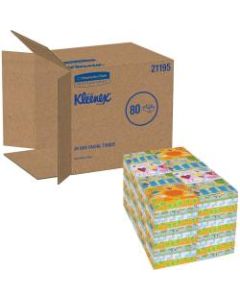 Kleenex 2-Ply Facial Tissue, White, 65 Sheets Per Box, Carton Of 48 Boxes