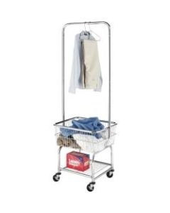 Whitmor Utility Cart - 1 Shelf - Chrome - Chrome Metal Frame