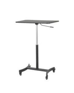 Victor High Rise 31inW Mobile Adjustable Standing Desk, Black