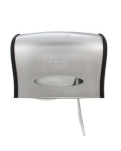 Solaris Paper LoCor Wall-Mount Jumbo Bath Tissue Dispenser, Stainless