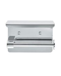 Alpine Single Toilet Paper Holder With Shelf Storage, 3-9/10in x 5-1/2in x 3-4/5in, Chrome Finish