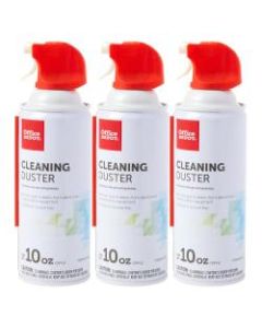 Office Depot Brand Cleaning Dusters Canned Air, 10 Oz, Pack of 3