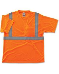Ergodyne GloWear 8289 Type R Class 2 T-Shirt, 3X, Reflective Orange