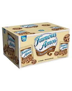 Famous Amos Chocolate Chip Cookies, 2 Oz, Box Of 36 Bags