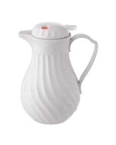 Hormel Swirl Design Carafe, 40 Oz., White