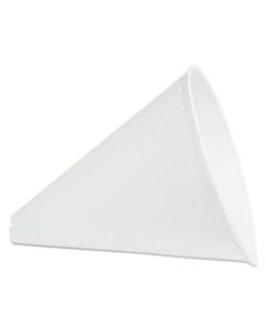 Konie Paper Cone Funnels, 10 Oz, White, 125 Per Sleeve, Carton Of 8 Sleeves