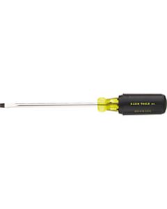 Klein Tools 1/4in Cabinet Tip Heavy Duty Round Shank Screwdriver, 4in