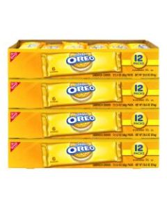 Oreo Golden Sandwich Cookies, 6 Cookies Per Pack, Box Of 48 Packs