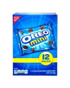 Oreo Mini Chocolate Sandwich Cookies, 1 Oz, Pack Of 48 Cookies