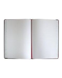 Boorum & Pease Account Record Book, 8 5/8in x 14 1/8in, Record Ruled, 300 Pages, Black/Red