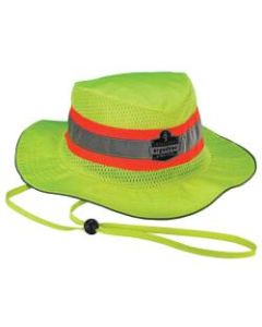 Ergodyne Chill-Its 8935MF Evaporative Microfiber Ranger Hat, Large/Extra-Large, Lime