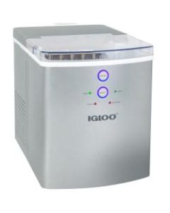 Igloo 33-Lb Automatic Portable Countertop Ice Maker Machine, Silver