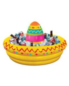 Amscan Cinco De Mayo Sombrero Inflatable Cooler, 16-1/2in x 33-13/16in, Multicolor