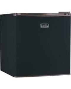 Black & Decker BCRK17B 1.7 Cubic-ft Refrigerator/Freezer (Black) - 1.70 ft³ - Reversible - Black - Glass Shelf