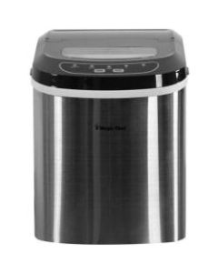 Magic Chef 27 Lb Portable Countertop Ice Maker, Stainless Steel