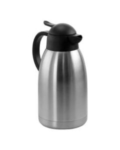 MegaChef 2-Liter Thermal Beverage Carafe, Silver