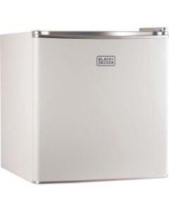 Black & Decker BCRK17W 1.7 Cubic-ft Refrigerator/Freezer (White) - 1.70 ft³ - Reversible - White - Glass Shelf