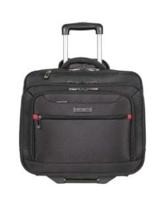 Heritage Travelware Streeterville Computer Portfolio & Overnighter With 17in Laptop Pocket, Black