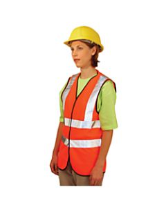 Class 2 Solid Vests with 3M Scotchlite Reflective Tape, X-Large, Hi-Viz Yellow