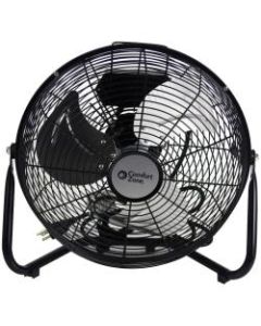 Comfort Zone 12in 3-Speed High Velocity Cradle Fan, 15.375inH x 15.375inW x 6.5inD, Black