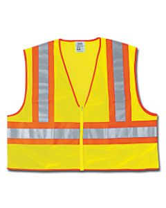 Luminator Class II Safety Vests, 2X-Large, Lime